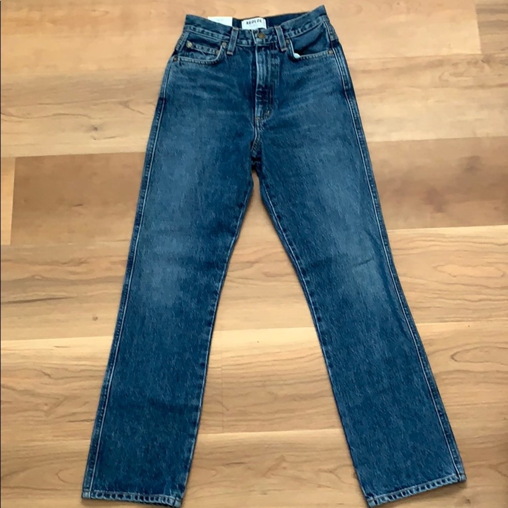 AGOLDE pinch waist high rise kick